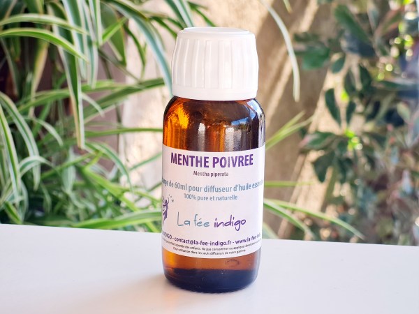 Recharge pour pot diffuseur d'huiles essentielles de menthe poivrée